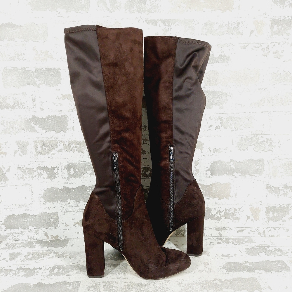 Circus by Sam Edelman Clarimont Brown Platform Over the Knee Boots V635 - Picture 3 of 12